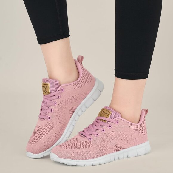 ⚡Women Pink 3D Mesh Upper Comfortable Lightweight Breathable Walking Sneaker - Picture 6 of 6